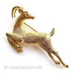 Trifari トリファリ ガゼルのブローチ Trifari トリファリ ガゼルのブローチ