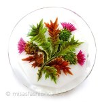 ヴィンテージジュエリー アザミの花　ブローチ