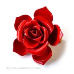 Original By Robert 赤い薔薇の花ブローチ Original By Robert 赤い薔薇の花ブローチ