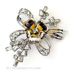 Carl Art ブローチ 銀製 スミレのお花 Carl Art ブローチ 銀製 スミレのお花