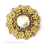 ミリアムハスケル 刻印 バロックパール花リース ミリアムハスケル 刻印 バロックパール花リース