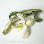 HAR ハー刻印 スイセンのお花 ブローチ