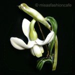 HAR ハー刻印 スイセンのお花 ブローチ