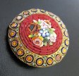 （画像用） 伊製 モザイク ブローチ