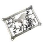 スターリングシルバー Coro　鹿　ブローチ