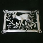 スターリングシルバー Coro　鹿　ブローチ