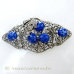 ガラス銀葉 ブローチ ガラス銀葉 ブローチ