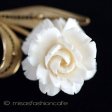 （画像用） 象牙アイボリー 12Kgf 　ローズ　ブローチ