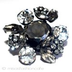 Regency　リージェンシー クリスタルの花　ブローチ