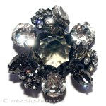 Regency　リージェンシー クリスタルの花　ブローチ