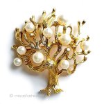 ヴィンテージジュエリー トリファリ パールの木 ヴィンテージジュエリー トリファリ パールの木