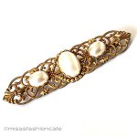 ミリアム　ハスケル パール　ブローチ