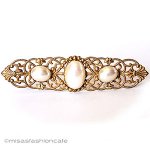 ミリアム　ハスケル パール　ブローチ