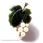 SWOBODA　スワボダ 真珠と翡翠の葡萄