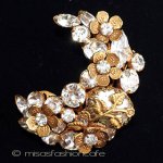 Ｒｅｇｅｎｃｙ　金花ブローチ バロックパール＆ストーン