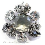 Regency　リージェンシー クリスタル花　ブローチ