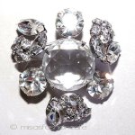 Regency　リージェンシー クリスタルの花ブローチ