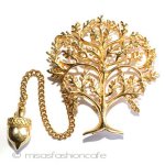 どんぐり&木 ブローチ どんぐり&木 ブローチ