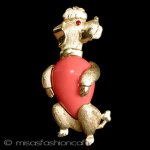 TRIFARI　 トリファリ プードル1957年ブローチ