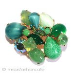 Austria オーストリア ガラスブローチ Austria オーストリア ガラスブローチ