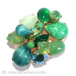 Austria オーストリア ガラスブローチ Austria オーストリア ガラスブローチ