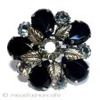 （画像用） Austria製　オーストリア ガラスの花ブローチ