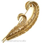 Trifari トリファリ 金の羽 ブローチ Trifari トリファリ 金の羽 ブローチ