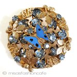 蝶・木の実・RSの花ブローチ 蝶・木の実・RSの花ブローチ