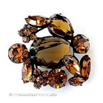 Regencyリージェンシー クリスタルの花 ブローチ Regencyリージェンシー クリスタルの花 ブローチ