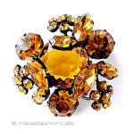 Regencyリージェンシー クリスタルお花ブローチ Regencyリージェンシー クリスタルお花ブローチ