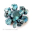 （画像用） Regency　リージェンシー クリスタルの花　ブローチ