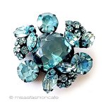 Regency　リージェンシー クリスタルの花　ブローチ