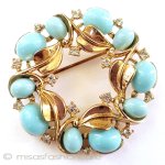 Trifari トリファリ リース ブローチ Trifari トリファリ リース ブローチ