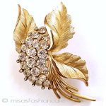 Trifari　 トリファリ 金の紫陽花ブローチ