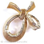 Trifari トリファリ リボン ブローチ Trifari トリファリ リボン ブローチ