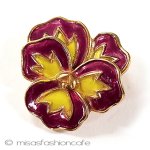 Trifari トリファリ すみれ ブローチ Trifari トリファリ すみれ ブローチ