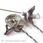 ヴィンテージアクセサリー トリファリ　鳥＆卵