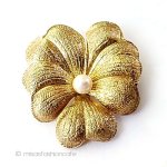 アンティークブローチ 12Kgf刻印スミレの花