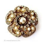 ハスケルHaskellデザイナー Amourelle 花ブローチ ハスケルHaskellデザイナー Amourelle 花ブローチ