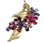 クラウントリファリ刻印 Trifari ブローチ