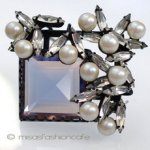 アートグラス　ブローチ