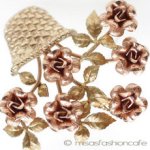 14Kgf 花カゴのブローチ