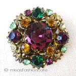 チェコガラス　ブローチ