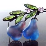 Austria オーストリア製 ペアーフルーツ　ブローチ