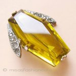 アートデコ ブローチ