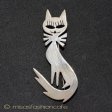（画像用） スターリングシルバー 　猫ねこ　ブローチ
