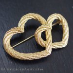 クリスチャンディオール DIORハート　ブローチ