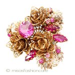 Vendome　ヴァンドーム　 フラワーブーケ ブローチ
