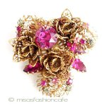 Vendome　ヴァンドーム　 フラワーブーケ ブローチ