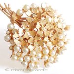 パールRSフラワーブーケ B.S.K刻印　ブローチ